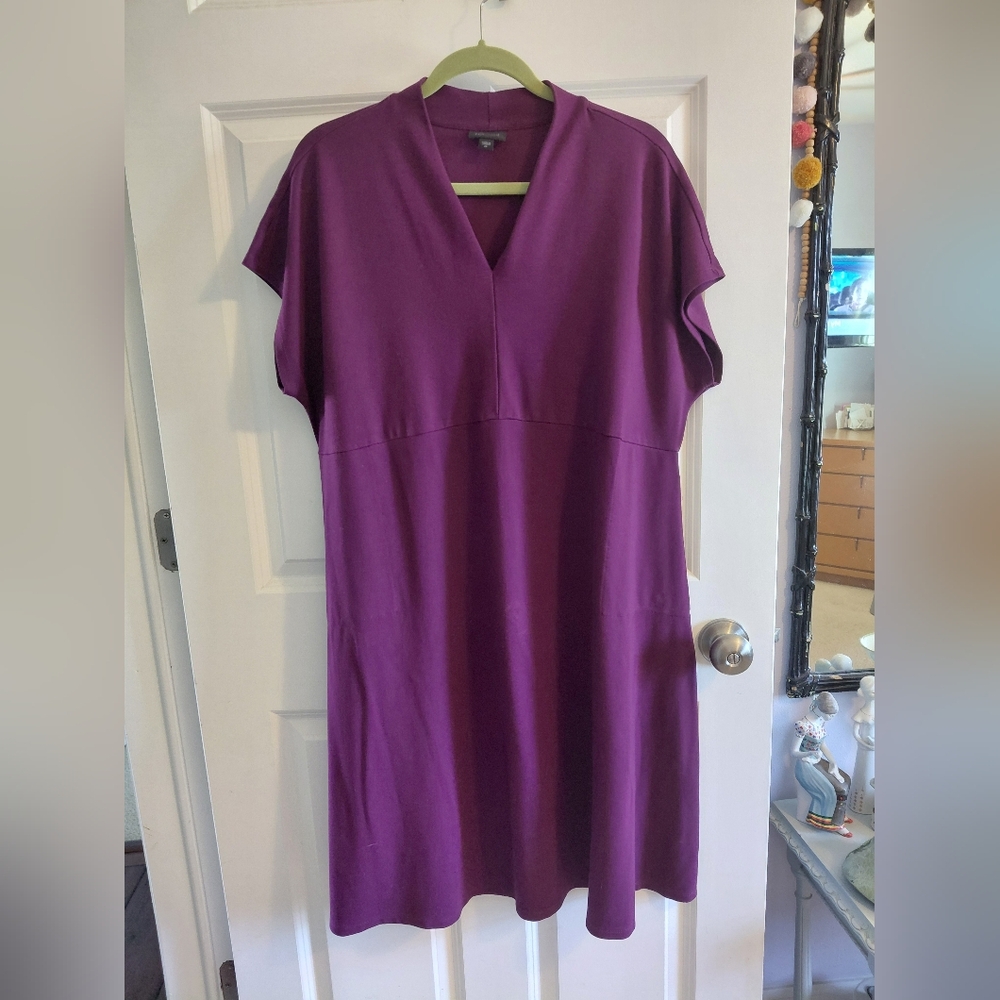 J. Jill Purple Midi Dress 2XL